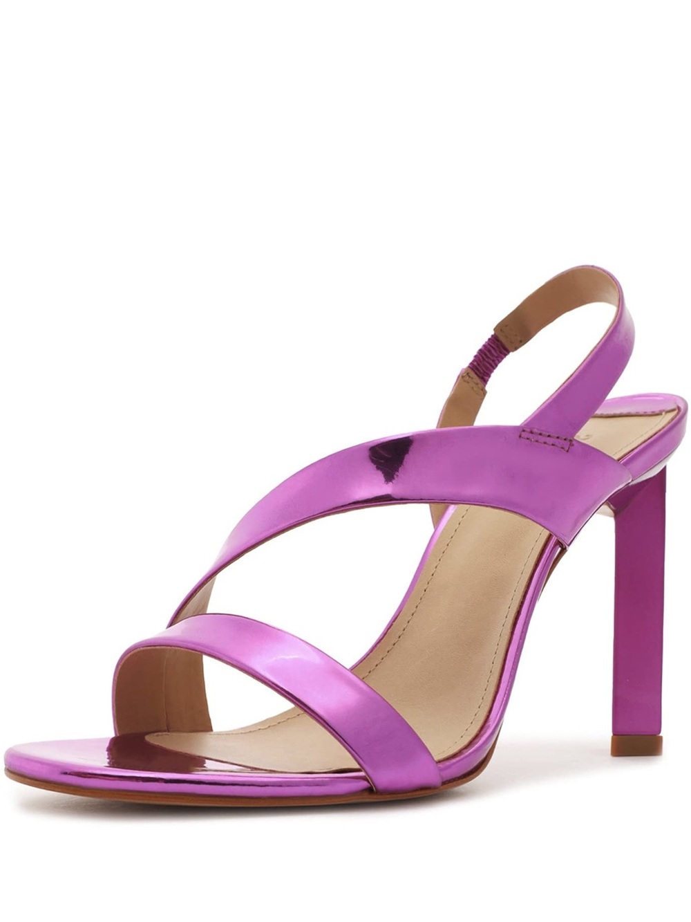 SCHUTZ Womens Kelly Leather Slingback Heels Pink size 8 Medium (B,M)